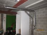 Installation d‘une cheminée double flux 
